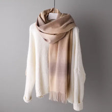 Load image into Gallery viewer, Plaid Tassels Warm Long Scarf Women Accessories Christmas gift Thanksgiving gift