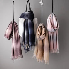 Load image into Gallery viewer, Plaid Tassels Warm Long Scarf Women Accessories Christmas gift Thanksgiving gift