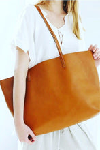 Load image into Gallery viewer, Brown Leather Tote Bag,Handbags,Women Bag - FantasyLinen