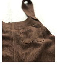 Load image into Gallery viewer, Women Casual Linen Jumpsuits Overalls Pants With Pockets Vintage Linen Harem Pants