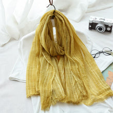 Load image into Gallery viewer, Cotton Linen Scarf Women Fashion Accessories E2701 - FantasyLinen