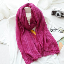 Load image into Gallery viewer, Cotton Linen Scarf Women Fashion Accessories E2701 - FantasyLinen