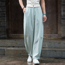 Load image into Gallery viewer, Autumn Linen Pants, Women Long Pants,Causel Women's Autumn Cotton Pants, Vintage Solid Color Linen Pants