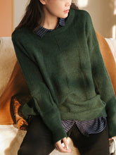 Load image into Gallery viewer, Warm Wool Sweater For Women Winter Grid Sweater