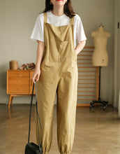 Load image into Gallery viewer, Cotton Overalls Women, Outdoor Workwear Overalls, Overalls Pants With Pockets

