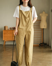 Load image into Gallery viewer, Cotton Overalls Women, Outdoor Workwear Overalls, Overalls Pants With Pockets