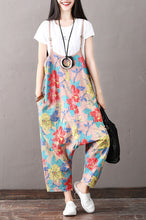 Load image into Gallery viewer, National Casual Floral Overalls Women Cotton Clothes K1862