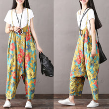 Load image into Gallery viewer, National Casual Floral Overalls Women Cotton Clothes K1862