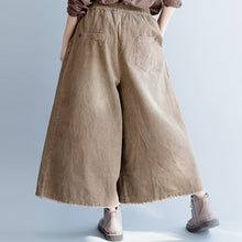 Load image into Gallery viewer, Vintage Corduroy Wide Leg Pants Women Casual Trousers K2492