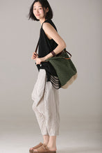 Load image into Gallery viewer, Loose Striped Harem Pants Women Cotton Linen Trouser