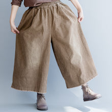 Load image into Gallery viewer, Vintage Corduroy Wide Leg Pants Women Casual Trousers K2492
