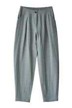 Load image into Gallery viewer, Women Long Cotton Linen Pencil Pants Loose Turnip Pants K7052