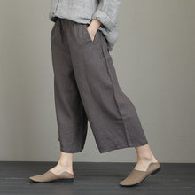 Load image into Gallery viewer, Women Loose Vintage Wide Leg Linen Pants