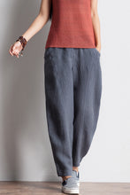 Load image into Gallery viewer, Women Casual Pencil Pants Linen Trousers K7055