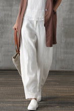 Load image into Gallery viewer, Women Casual Pencil Pants Linen Trousers K7055