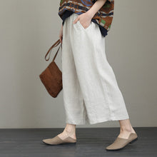 Load image into Gallery viewer, Women Loose Vintage Wide Leg Linen Pants