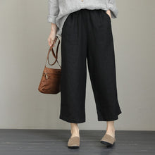 Load image into Gallery viewer, Women Loose Vintage Wide Leg Linen Pants