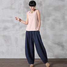 Load image into Gallery viewer, Summer Loose Cotton Linen Pants Women Casual Trousers