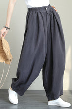 Load image into Gallery viewer, Casual Wide Leg Linen Pants Women Loose Trousers Q1290