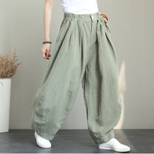 Load image into Gallery viewer, Casual Wide Leg Linen Pants Women Loose Trousers Q1290