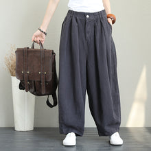 Load image into Gallery viewer, Casual Wide Leg Linen Pants Women Loose Trousers Q1290