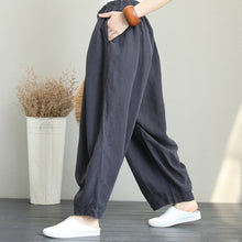 Load image into Gallery viewer, Casual Wide Leg Linen Pants Women Loose Trousers Q1290