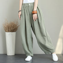 Load image into Gallery viewer, Casual Wide Leg Linen Pants Women Loose Trousers Q1290