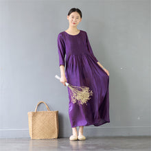 Load image into Gallery viewer, 2018 Spring Dress Casual A-line Long Maxi Cotton Dresses Two-Piece White Dress S2210 - FantasyLinen