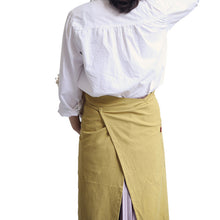 Load image into Gallery viewer, Full Length Cotton Linen Apron Barista Cafe Waitress Bar Bakery Catering Uniform Painter Florist Gardener Workwear A1302 - FantasyLinen