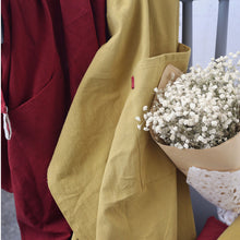 Load image into Gallery viewer, Full Length Cotton Linen Apron Barista Cafe Waitress Bar Bakery Catering Uniform Painter Florist Gardener Workwear A1302 - FantasyLinen