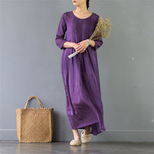 Load image into Gallery viewer, 2018 Spring Dress Casual A-line Long Maxi Cotton Dresses Two-Piece White Dress S2210 - FantasyLinen