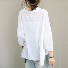Load image into Gallery viewer, Loose Casual Cotton Shirt Women Blouse For Autumn Q1357