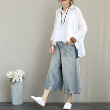 Load image into Gallery viewer, Loose Casual Cotton Shirt Women Blouse For Autumn Q1357