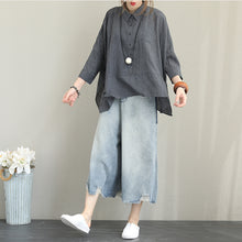 Load image into Gallery viewer, Loose Casual Cotton Shirt Women Blouse For Autumn Q1357