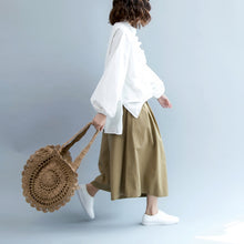 Load image into Gallery viewer, Cute Casual Cotton Shirt Women Fall Tops S7081