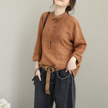 Load image into Gallery viewer, Women Casual Cotton Linen Shirt Fashion Tops For Fall Q1627