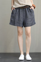 Load image into Gallery viewer, Casual Wide Leg Linen Shorts Women Trousers Q1012 - FantasyLinen