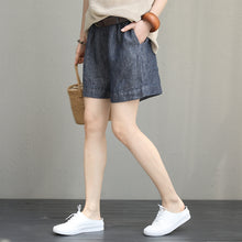 Load image into Gallery viewer, Casual Wide Leg Linen Shorts Women Trousers Q1012 - FantasyLinen