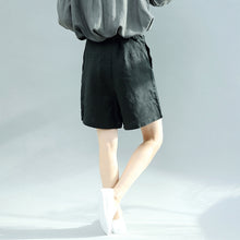 Load image into Gallery viewer, Linen Casual Wide Leg Shorts With Belt Women Trousers K2857