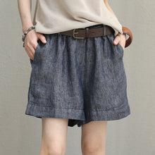 Load image into Gallery viewer, Casual Wide Leg Linen Shorts Women Trousers Q1012 - FantasyLinen