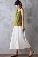 Load image into Gallery viewer, Summer Women Casual Wide Leg Dress Pants Cropped Trousers K7054
