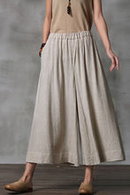 Load image into Gallery viewer, Summer Women Casual Wide Leg Dress Pants Cropped Trousers K7054