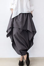 Load image into Gallery viewer, Cotton Wide Leg Pants Gray Women Trousers P4101