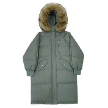 Load image into Gallery viewer, Warm Fur Collar Long Down Coats For Women Winter Jacket