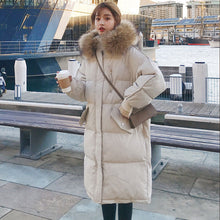 Load image into Gallery viewer, Warm Fur Collar Long Down Coats For Women Winter Jacket