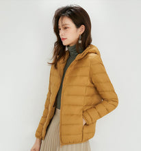 Load image into Gallery viewer, Women&#39;s Hooded Down Puffer Coat, Created for FantasyLinen
