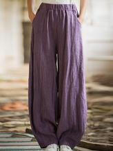 Load image into Gallery viewer, Women Zha Dyeing Color Pocket Casual Loose Pants, Vacation Women&#39;s Loose Casual Pants
