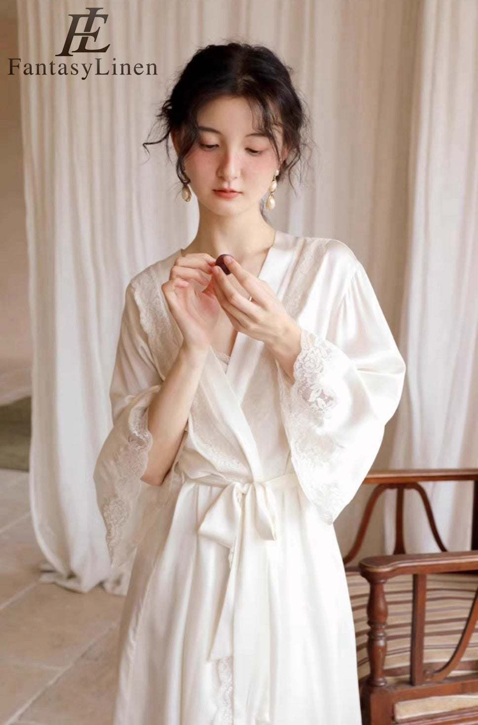 Natural Silk Women Dressing Gowns– FantasyLinen