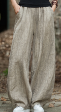 Load image into Gallery viewer, Women Zha Dyeing Color Pocket Casual Loose Pants, Vacation Women&#39;s Loose Casual Pants
