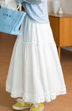Load image into Gallery viewer, Boho Long Elastic Waist A Line Skirt With Pockets, Ladies beach vacation long dress
